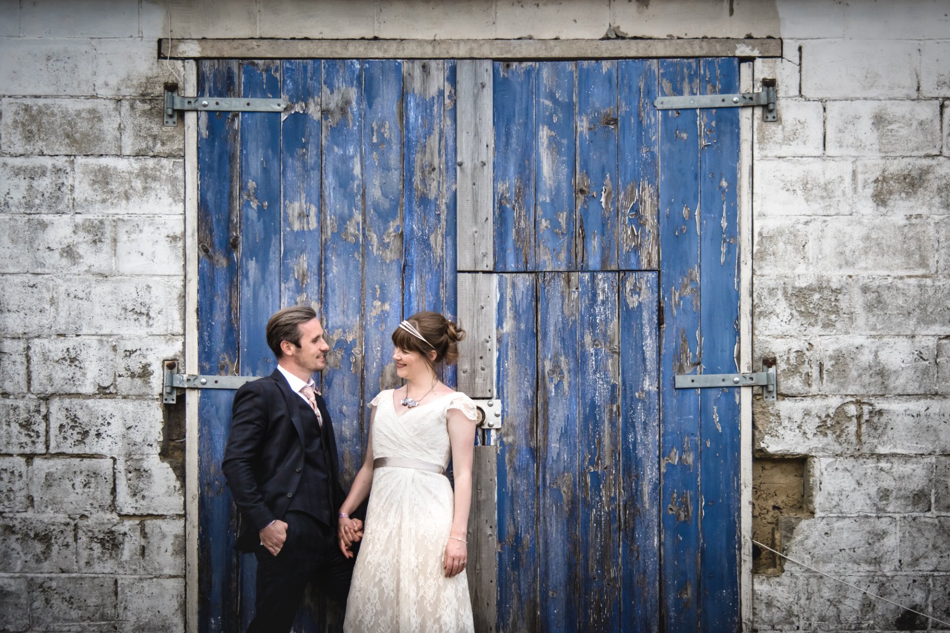 Contemporary wedding photography taken at The Barn at Cott Farm in the summer of 2019